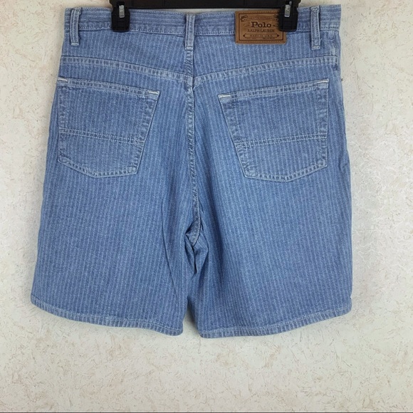 Polo Ralph Lauren dungarees jean shorts retro style - Picture 4 of 8